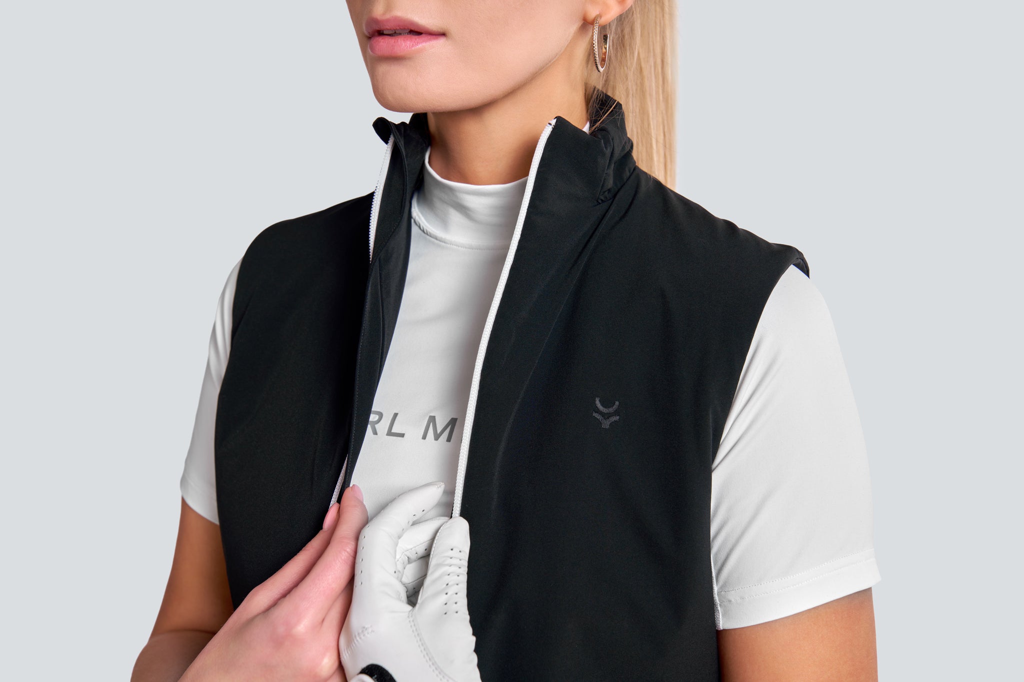 Light padded vest Adriana Black