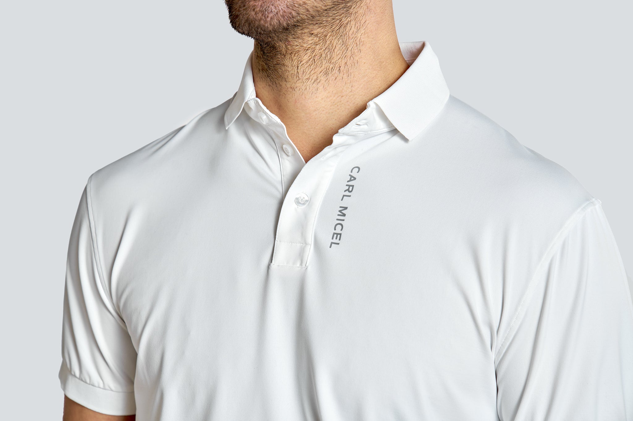 Poloshirt Adam White